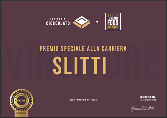 IL MAITRE CHOCOLATIER ANDREA SLITTI  PREMIATO AL ITALY FOOD AWARDS
