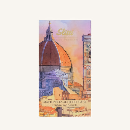 Maxi Fondente Tile with Hazelnuts - Duomo